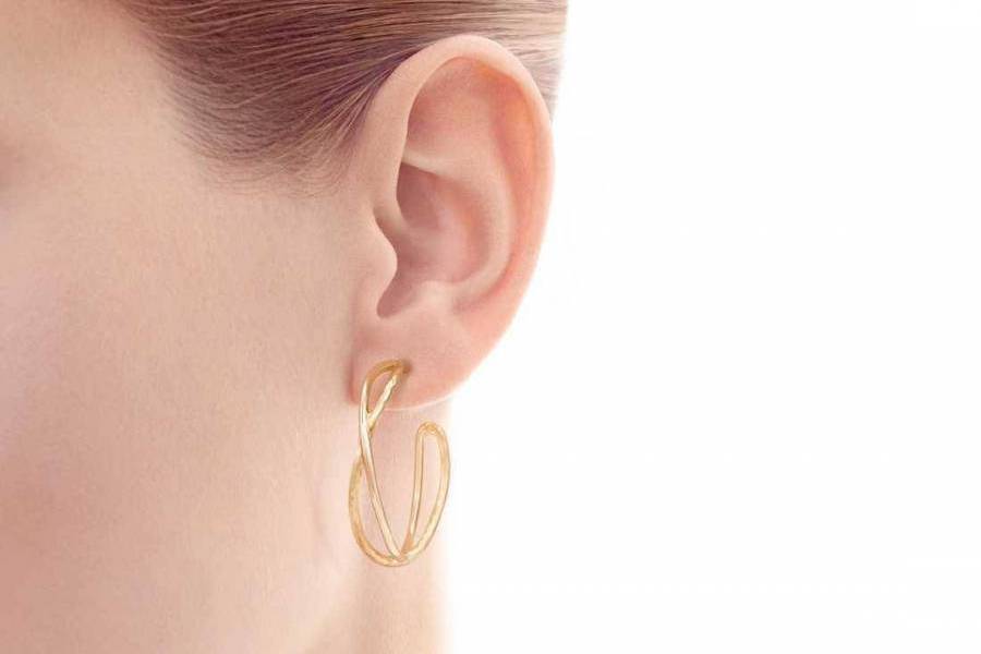 Gold Plated Sterling Silver Diamond Accent Gold Plated Sterling Silver Diamond Accent