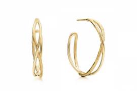 Gold Plated Sterling Silver Diamond Accent