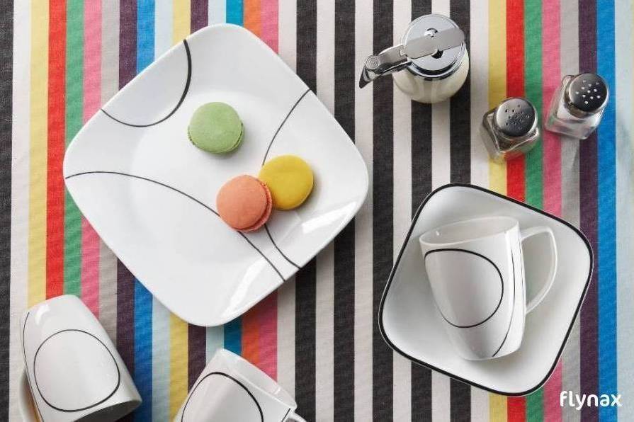 Corelle Coordinates Simple Lines 6-Piece Microwave Corelle Coordinates Simple Lines 6-Piece Microwave